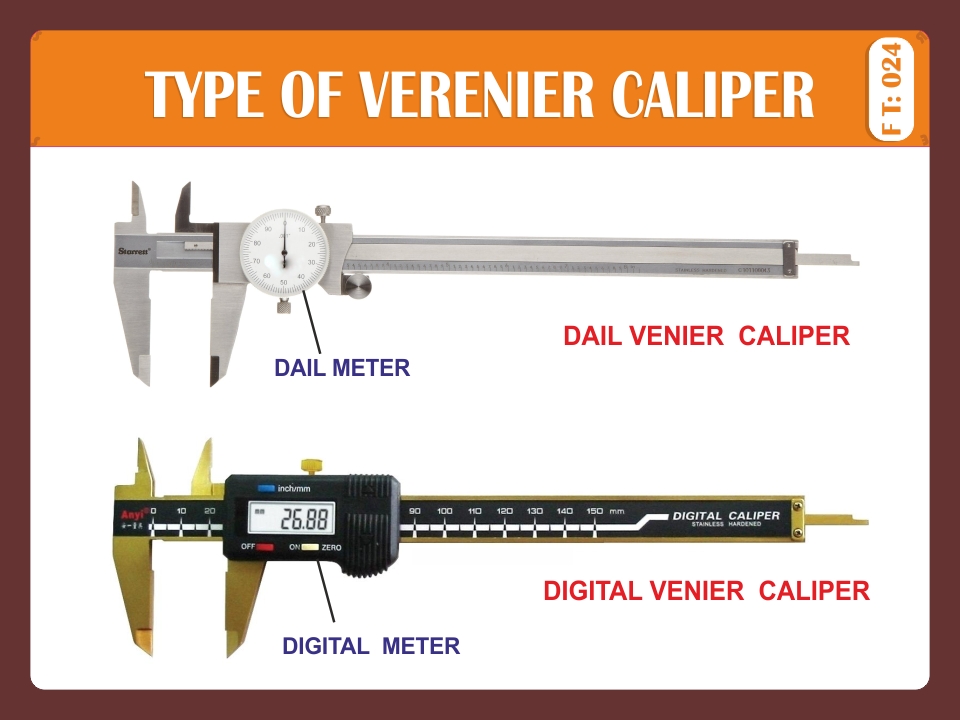 TYPE OF VERENIER CALIPER