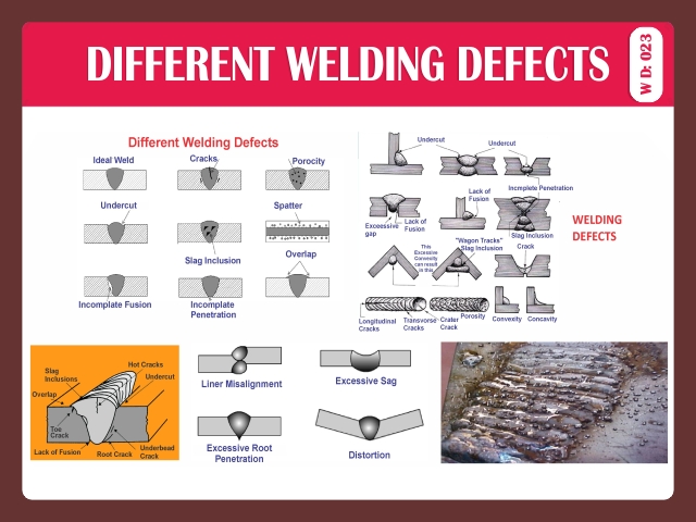 DIFFERENT WELDING DEFECTS